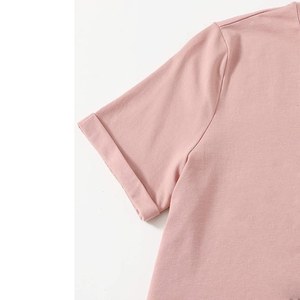 Camisetas Casuales de Manga Corta para Mujer, Corte Regular, Color Sólido, Alta Calidad, Ecológicas, 100% Algodón, Personalizadas - Product Image 2