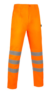 Hi-<b>Vis</b> Safety <b>Trousers</b> Reflective <b>High</b> Visibility <b>Work</b> Pants Custom Logo Industrial Workwear <b>Trousers</b> for workers - Product Image 3
