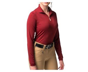 Camisa ecuestre de manga larga para mujer, camisa con capa Base, para espectáculo ecuestre, servicio OEM - Product Image 4