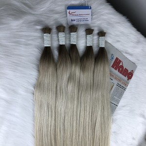Extensions de cheveux en vrac droites vietnamiennes de haute qualité 100% prix usine pour Ombre Bleach Color No Tangle Grand Stock - Product Image 3
