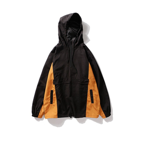 Lightweight Patchwork Custom Outdoor Running Vintage Nylon <b>Half</b> <b>Zip</b> Windproof Track Pullover Windbreaker <b>Jacket</b> 2026 - Product Image 5