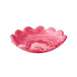 Tazón para Servir de Resina Epoxi con Diseño de Olas Oceánicas, Borde Festoneado, Tazón Decorativo para Frutas con Base de Madera para Hogar Moderno u Hotel - Product Image 2