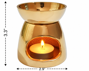 Solid Brass <b>Oil</b> <b>Burner</b> <b>Oil</b> Diffuser Handmade Aromatherapy Fragrance Lamp Decorative Home Decor <b>Scent</b> Diffuser for Essential <b>Oils</b> - Product Image 5