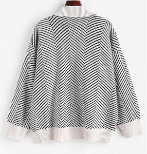 High Quality <b>Baggy</b> Knit Sweater Women Crewneck <b>Long</b> Sleeve Solid Color <b>Jumper</b> Streetwear Fashionable Lady Knitwear - Product Image 4