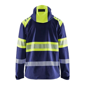 High Visibility Winter Workwear Reflective Safety Jacket ANSI Class 3 Pockets <b>Waterproof</b> Design Polyester for Men Outdoor Use - Product Image 6