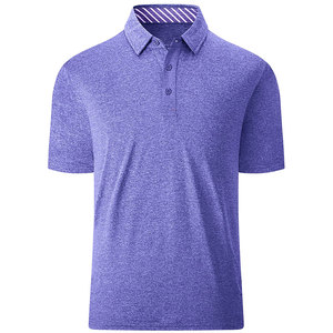 เสื้อโปโลชายคุณภาพสูง สีพื้นเรียบ ผ้าระบายอากาศได้ดี รับสกรีนโลโก้ มีจำหน่าย - Product Image 1