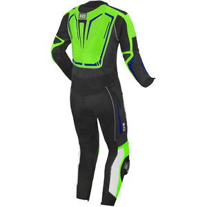 Traje de Motociclismo de Cuero Personalizado Negro y Morado de Una Pieza, con Protección CE, para Pista, para un Rendimiento Profesional - Product Image 4