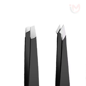 Juego de Pinzas para Cejas de Acero Inoxidable Profesional de Lujo 2025, Punta Puntiaguda, Ecológicas, Duraderas, Reutilizables, con Empaque Personalizado con Logotipo - Product Image 2