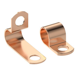 ตัวหนีบสายเคเบิลแบบทองเหลือง 1 รู สำหรับยึดท่อ สายไฟ จัดการสายไฟ ติดผนัง - Product Image 1