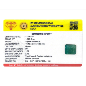 Natural Zambian Emerald 6.6 Carat Loose Gemstone Emerald Cut for Fine Jewelry - Product Image 4