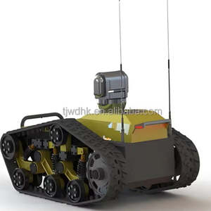 Outdoor Delivery Robotic Vehicle Chassis 260kg Payload <b>Rubber</b> Track Crawler Tank Base Logistics Robot - Product Image 6