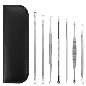 7-Piece <b>Blackhead</b> Acne <b>Extractor</b> Kit Stainless Steel Pimple & Needle Tools <b>Blackhead</b> Remover - Product Image 1