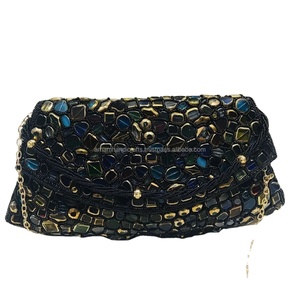 Women's Luxury Crafts Embroidered Fabric Ethnic Clutch Best Vintage Style <b>Sling</b> Ladies Girls New Season Handbag Wholesale Price - Product Image 1