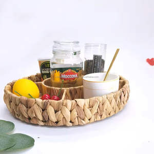 Bandeja de jacinto de agua ecológica, cesta de paja tejida a mano para mesa de comedor, centro de mesa, proveedor mayorista de Vietnam - Product Image 6