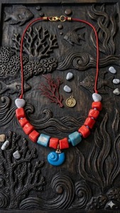 Collar de Ángel de Resina, Forma Irregular, Multicolor, Hecho a Mano, con Cuentas Redondas, Collar de Moda Artesanal - Product Image 6