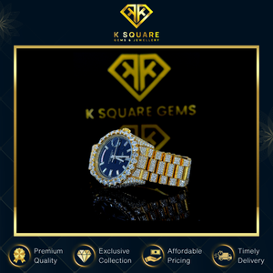 Reloj de Lujo de Acero Inoxidable con Diamantes Moissanite, Cuarzo Automático Analógico, Resistente al Agua, de Alta Calidad, con Correa de Silicona - Product Image 4