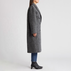 Customized <b>Women's</b> <b>Wool</b> Trench <b>Coat</b> <b>Double</b> <b>Breasted</b> Long Solid Color Full Sleeve Winter Outerwear Keep Warm - Product Image 5