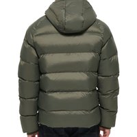 Veste d'hiver décontractée pour homme avec fermeture éclair, légère, à capuche, matelassée, sans couture, imperméable, grande taille