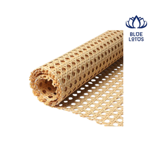 <b>Blue</b> Lotus Natural Rattan Cane Webbing Mesh <b>Roll</b> with Natural Vine Skin Processing 2-3M Length for Furniture DIY Projects Hanoi - Product Image 1