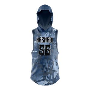 เครื่องแบบฟุตบอล7v7ผู้ชาย, เสื้อฮู้ดแขนกุดพร้อมกางเกงขาสั้นรัดทรง7on7ธงชาติ - Product Image 3