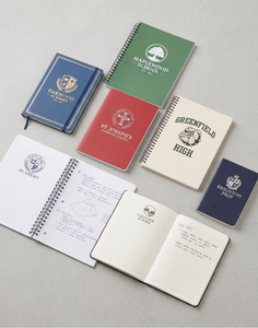 Custom Printed Spiral Bound Soft Cover Notebooks | Personalized <b>School</b> College & Office Exercise <b>Books</b> with Offset Paper - Product Image 1