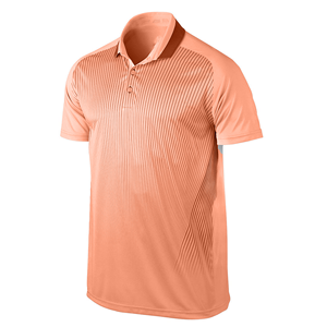 เสื้อโปโลแขนสั้นผู้ชายสีขาวลายแดงถักแบบแห้งเร็วสไตล์กอล์ฟ - Product Image 2