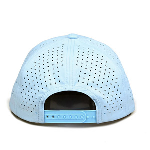 Light Blue Mesh Baseball Cap 6-Panel Fitted Unisex Outdoor Sport <b>Hat</b> Breathable Waterproof Spring <b>Summer</b> Casual Style - Product Image 4