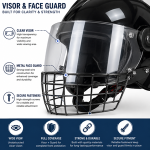 Vente directe d'usine, casque tactique FEENIX MS-01 ABS résistant aux rayures et aux UV, visière transparente, protection faciale de sécurité - Product Image 5
