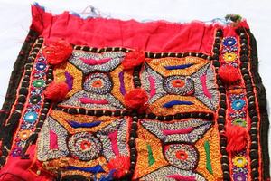 Banjara Neck Yoke Zari Patch Tribal Patch <b>Vintage</b> Neck Bohemian Clothing - Product Image 2