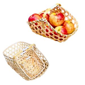 Artisan Straw BAMBOO <b>GIFT</b> <b>BASKET</b> Handmade Eco-Friendly <b>Gift</b> Presentation <b>Basket</b> & Home Decor Export Quality - Product Image 1