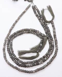 Perles Rondelles Facettées en Pierre de Lune Grise AAA 4,5-5,5 MM, Perles Rondelles en Pierre de Lune Grise Naturelle, Perles de Lune de 13 Pouces - Product Image 6