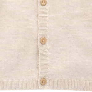 Cárdigan de punto neutro para bebé, suéter de algodón suave de manga larga con botones en la parte delantera para recién nacidos, bebés y niños pequeños, para uso diario. - Product Image 6