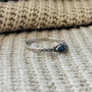 Minimalist <b>Labradorite</b> Brass Filigree <b>Ring</b> Silver Plated Dainty Wholesale <b>Ring</b> For Women - Product Image 3