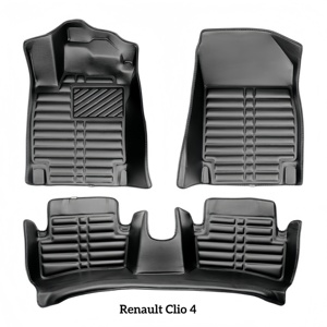 <span class=keywords><strong>Tappetini</strong></span> Auto Sportivi 5D in Pelle Ecologica su Misura per Renault <span class=keywords><strong>Clio</strong></span> 5 V Mk5 Hatchback, Impermeabili e Antiscivolo - Product Image 1