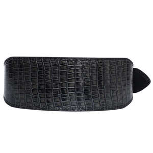 Ceinture de musculation lombaire robuste avec logo personnalisé, en néoprène respirant et cuir, pour le soutien du dos et les dips - Product Image 1