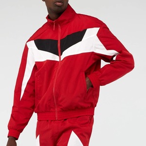 Vintage Waterproof Windbreaker <b>Jacket</b> and Pants Set Panel Design Screen Printed <b>Men's</b> Sportswear Tracksuit - Product Image 2
