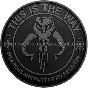 Badges professionnels avec logo personnalisé Badges en caoutchouc PVC et silicone souple de nouveau style imprimés sur toile avec tissu sergé de décoration en dentelle - Product Image 3