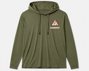 Sudadera con Capucha Ligera de Verano Color Verde Oliva para Hombre, Sudadera Casual de Manga Larga de Secado Rápido, Corte Regular - Product Image 1
