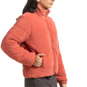 Chaqueta de Invierno para Mujer, Forrada de Lana, con Bordado, Polar, 100% Poliéster, Transpirable, Reversible, Ecológica, de Secado Rápido - Product Image 4
