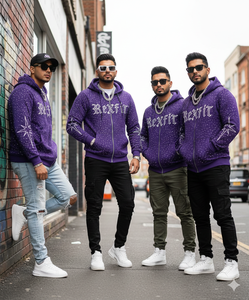 เสื้อฮู้ดซิปพิมพ์ลายโลโก้แบบกำหนดเองประดับด้วยคริสตัลทั่วตัว ผ้าเฟรนช์เทอร์รี่เนื้อหนา ตามความต้องการของลูกค้า สวมใส่ได้ทั้งชายและหญิง - Product Image 4