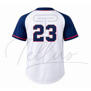 Vente en gros de maillots de baseball pour hommes de haute qualité, personnalisés, avec broderie en twill, respirants, t-shirts pour hommes - Product Image 2