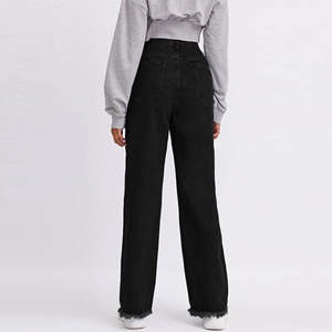 Vente en gros de pantalons en jean stretch pour femmes, incluant les modèles skinny, délavés, amples et baggy, et autres vêtements en jean pour femmes en stock - Product Image 5