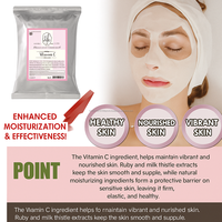 Masque en alginate de charbon de bois chaud et froid pour le soin de la peau à domicile, K Beauty, collagène, vitamine, éclaircissant, masque en caoutchouc, peau éclatante, OEM