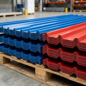 Tôles de toiture industrielles en acier prélaqué pour usines, entrepôts, bâtiments commerciaux et structures industrielles - Product Image 3