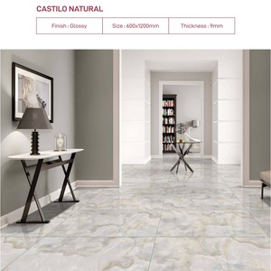 ASTONIA GREY Carreaux de porcelaine polie Onyx Premier Choix 24x48 Surface Brillante Carreaux Vitrifiés Appartement Moderne Céramique Novac - Product Image 5