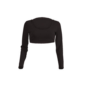 Conjunto Deportivo de 2 Piezas para Mujer con Logotipo Personalizado, Chaqueta de Yoga y Pantalones Acampanados, Corte Ajustado, Ropa de Gimnasio con MOQ Bajo - Product Image 4