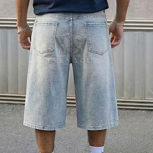 Shorts décontractés urbains tendance pour hommes, inspirés du style jeans et jorts, streetwear confortable - Product Image 4