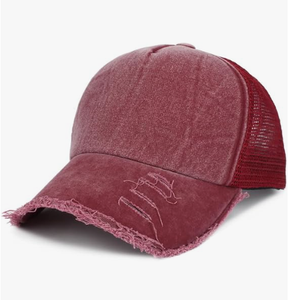 Wholesale Custom Blank Worn Out Washed Cotton Trucker <b>Cap</b> <b>Vintage</b> Distressed Adjustable Trucker <b>Cap</b> - Product Image 4