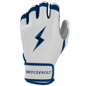 Bruce <b>Bolt</b> Black Leather Batting Gloves Eco-Friendly Quick-Dry Padded <b>Hook</b> and Loop Closure Unisex Adult Training - Product Image 5