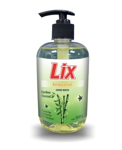 LIX Essential Daily Glicerina Líquido de lavado de manos para adultos Antibacteriano Flor de cerezo y jabón de manos de carbón de Bambú - Product Image 5
